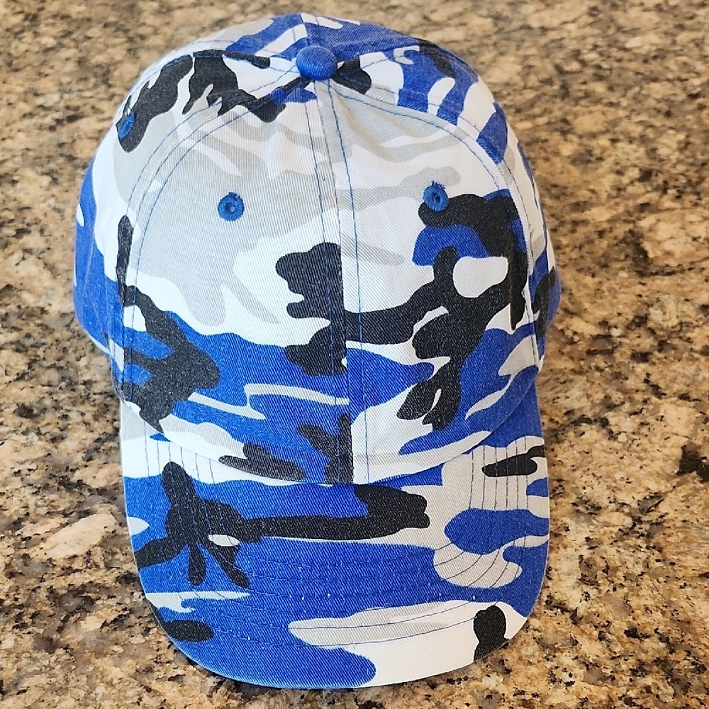 Blue Camouflage Kids‎ Cap